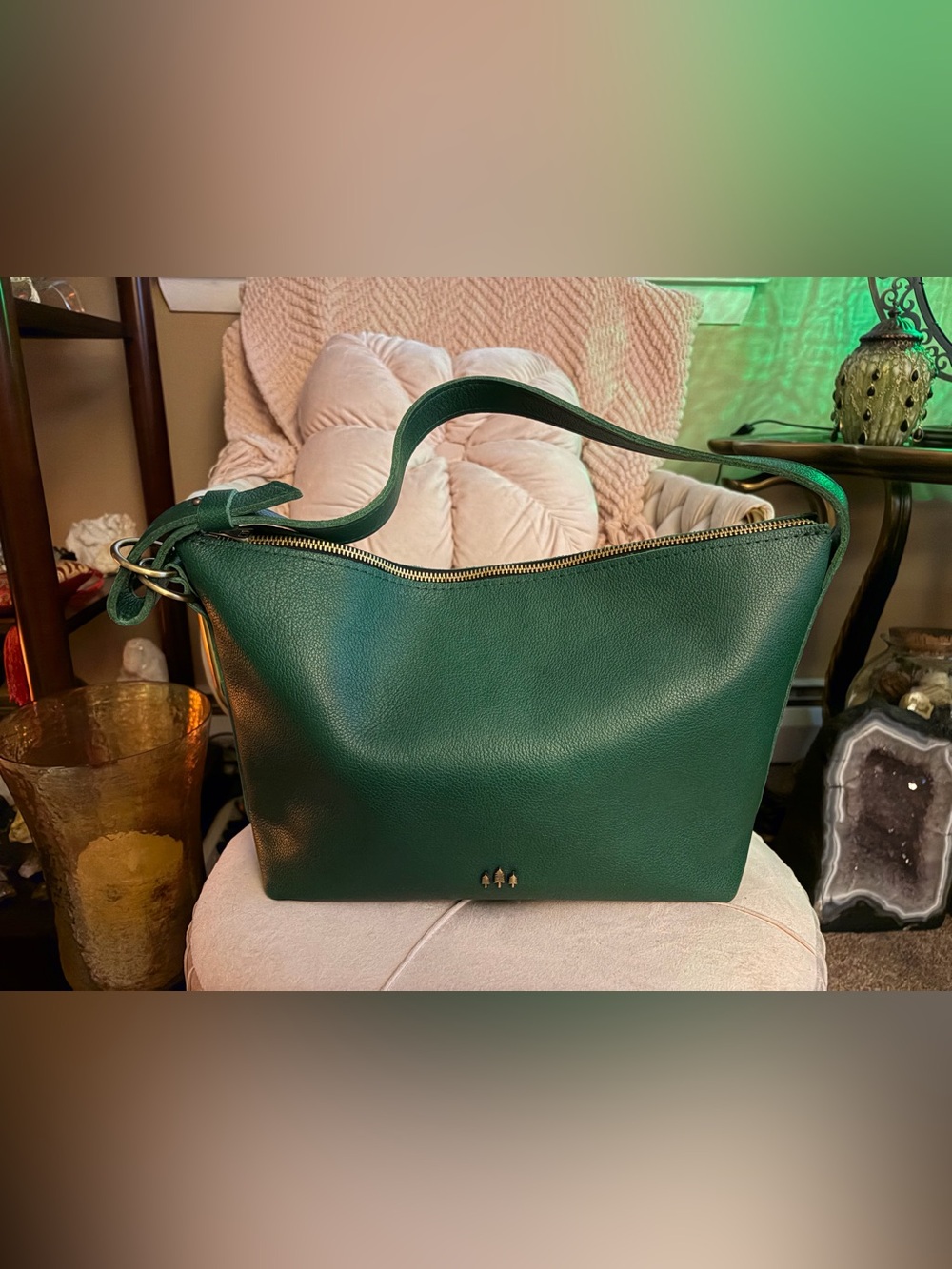 Portland Leather Large Slouchy Shoulder Bag in Bacalar - Excellent Condition!